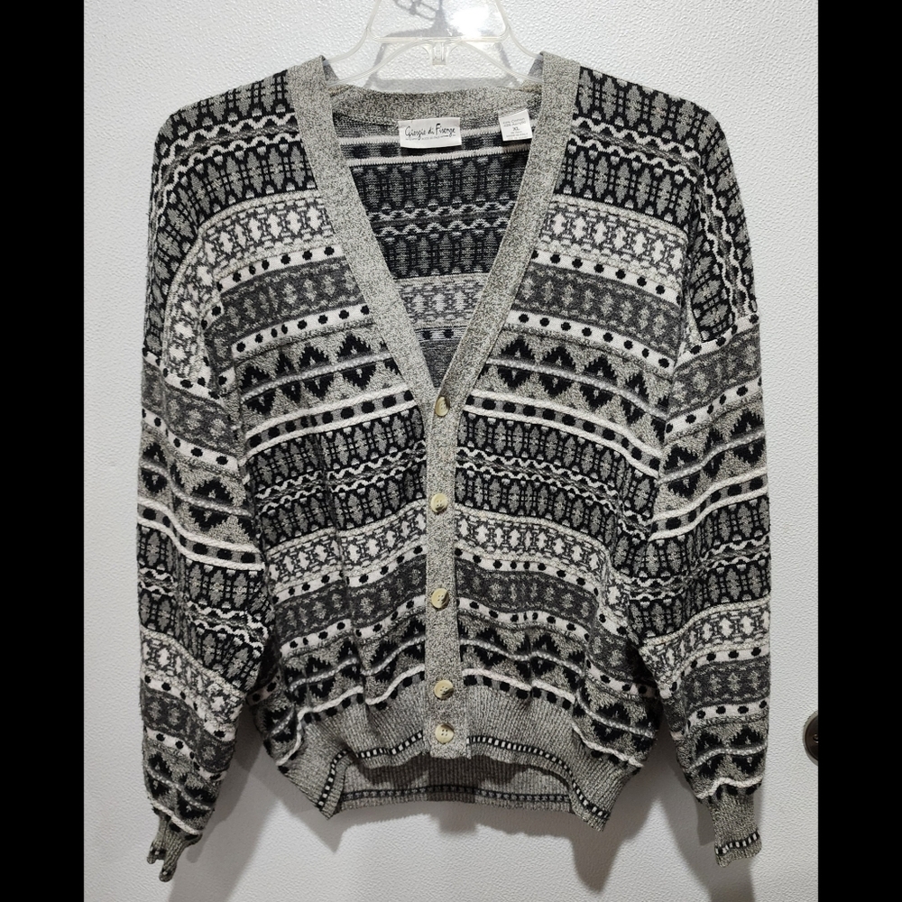 Giorgio di Firenze Button Up Cardigan Sweater Men's Size XL Made in Italy